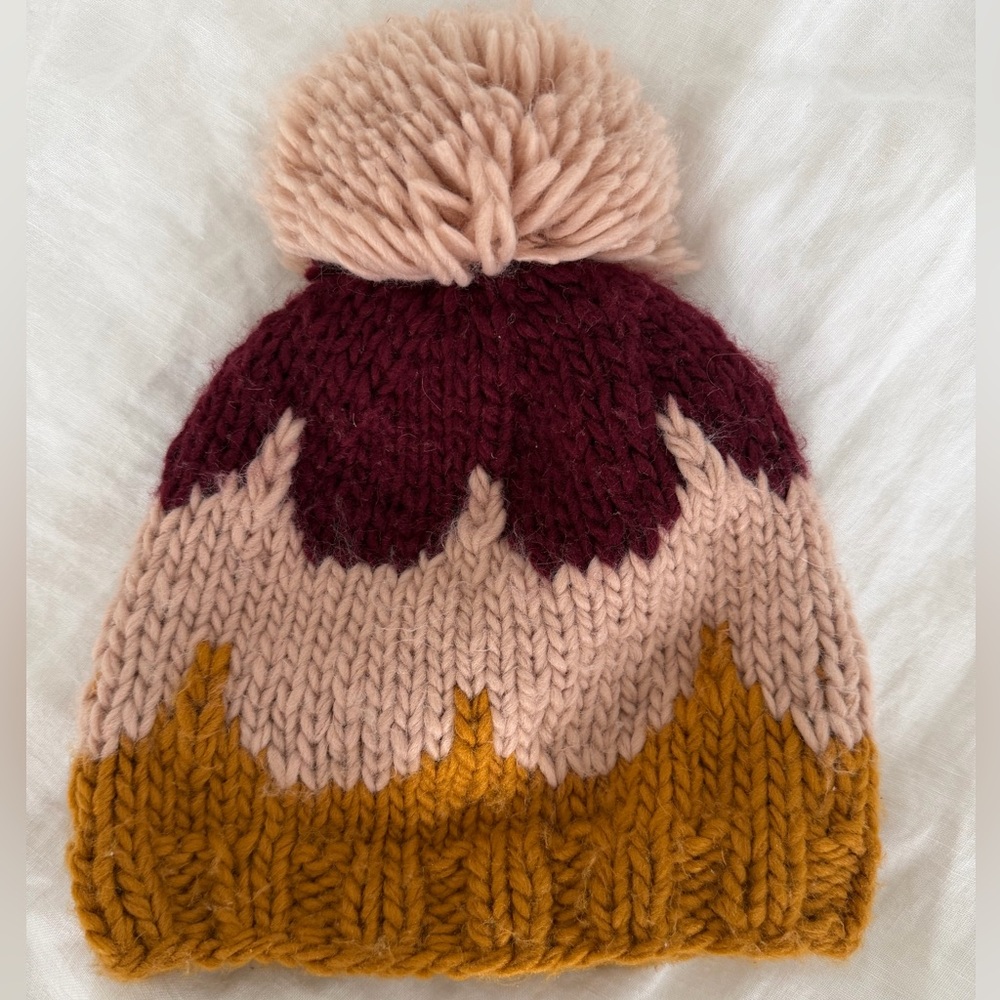 Cozy Knit Pom-Pom Hat Girls 2-10